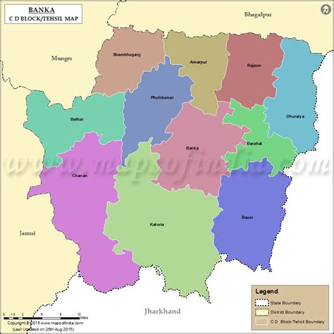 banka map in bihar.